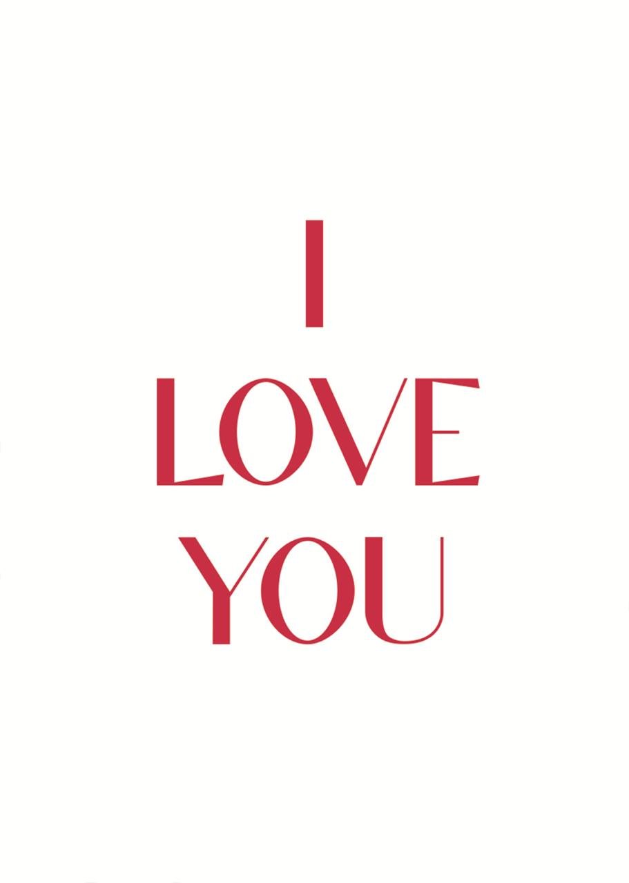 Листівка I love you